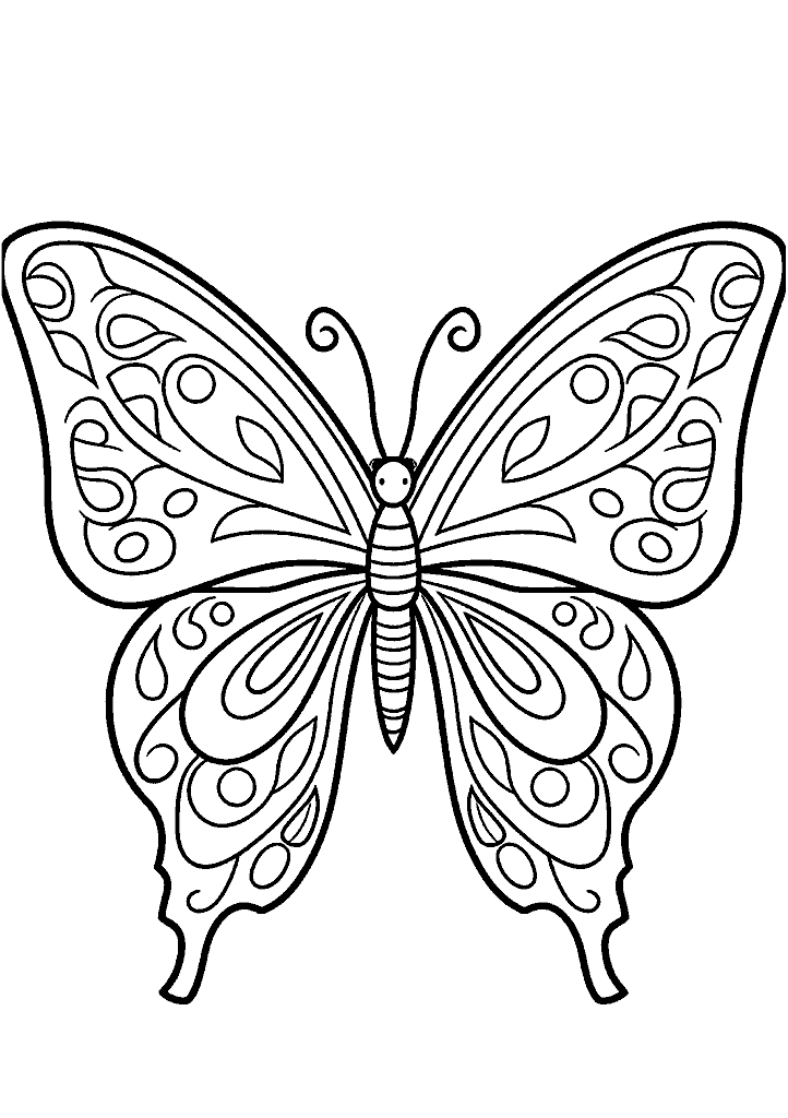 borboleta para colorir