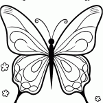 borboleta para colorir