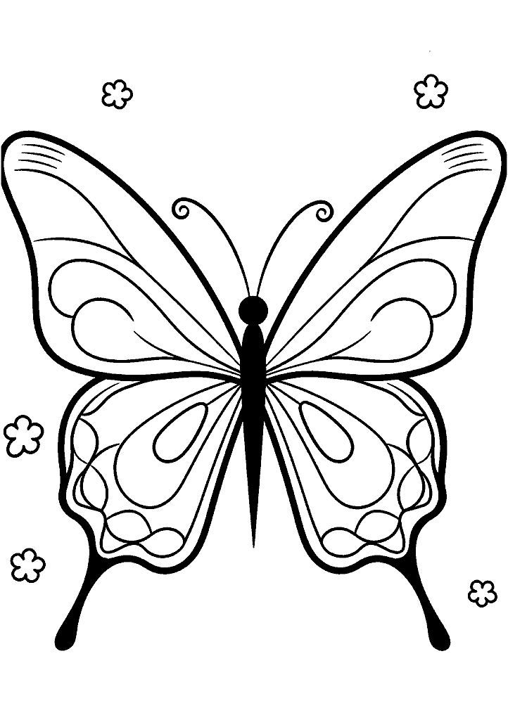 borboleta para colorir
