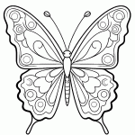 borboleta para colorir
