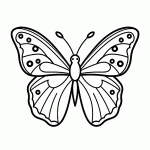 borboleta para colorir