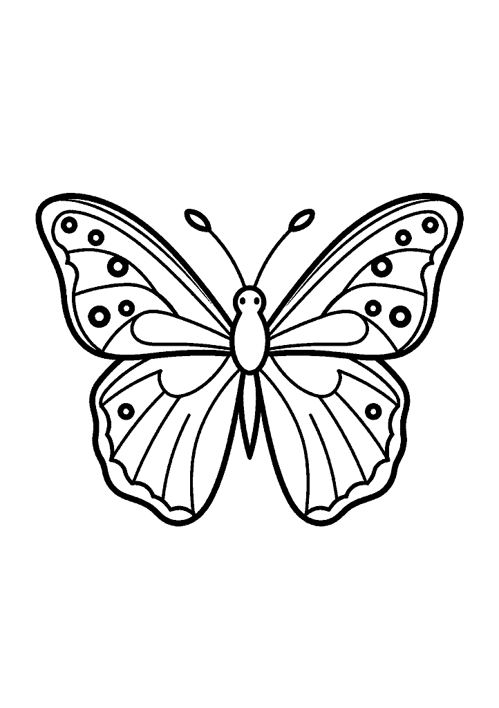 borboleta para colorir