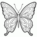 borboleta para colorir