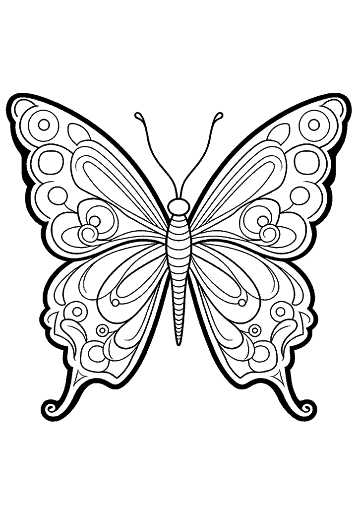 borboleta para colorir