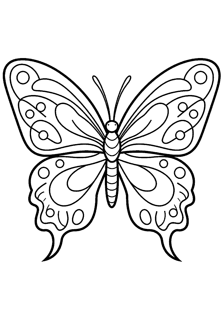 borboleta para colorir