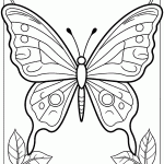 borboleta para colorir