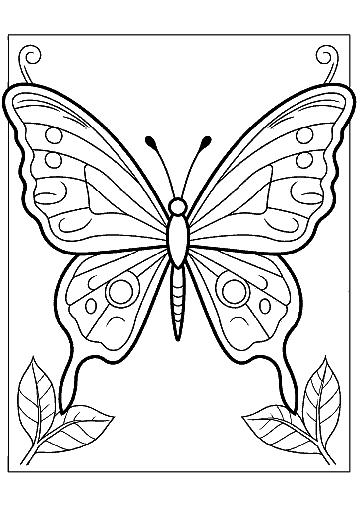 borboleta para colorir