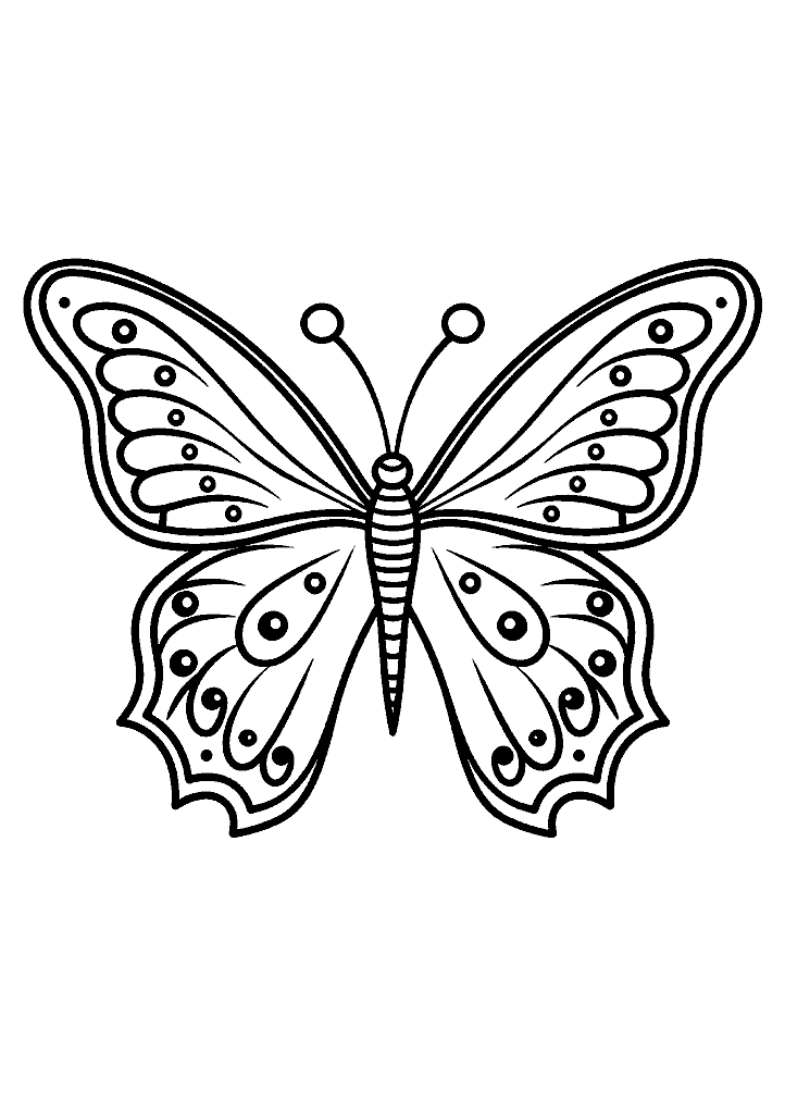 borboleta para colorir