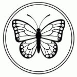 borboleta para colorir