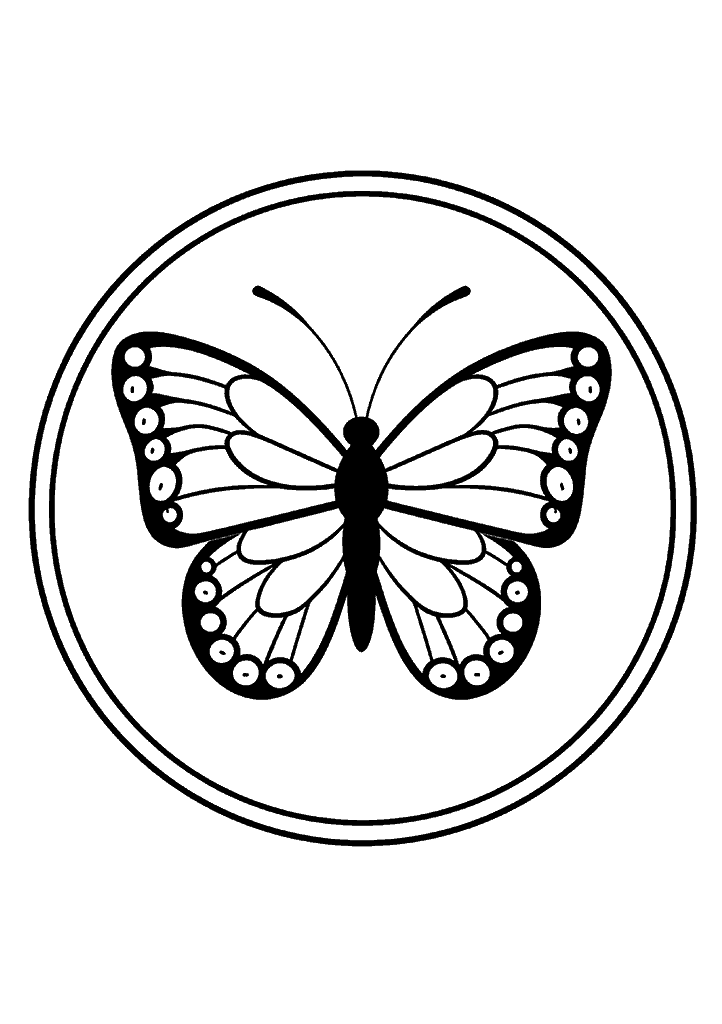 borboleta para colorir