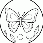 borboleta para colorir