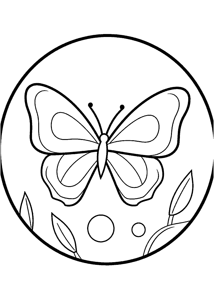 borboleta para colorir