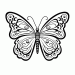 borboleta para colorir