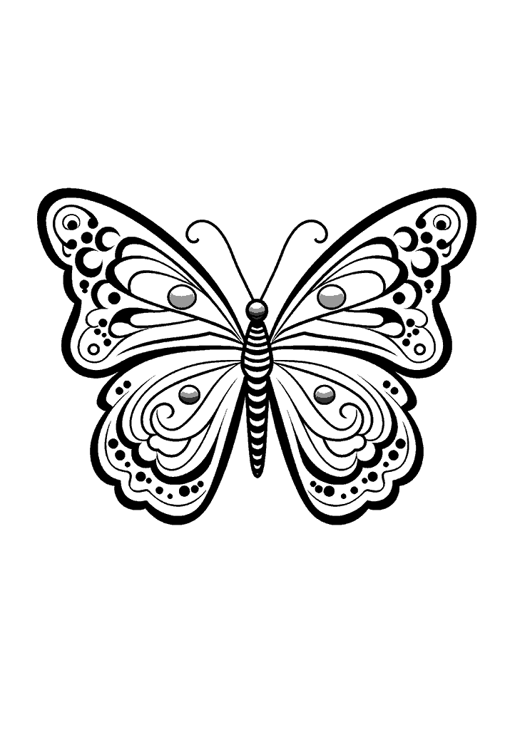borboleta para colorir