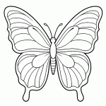 borboleta para colorir