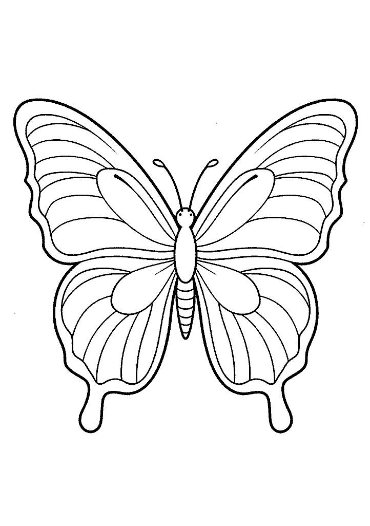 borboleta para colorir