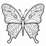 borboleta para colorir
