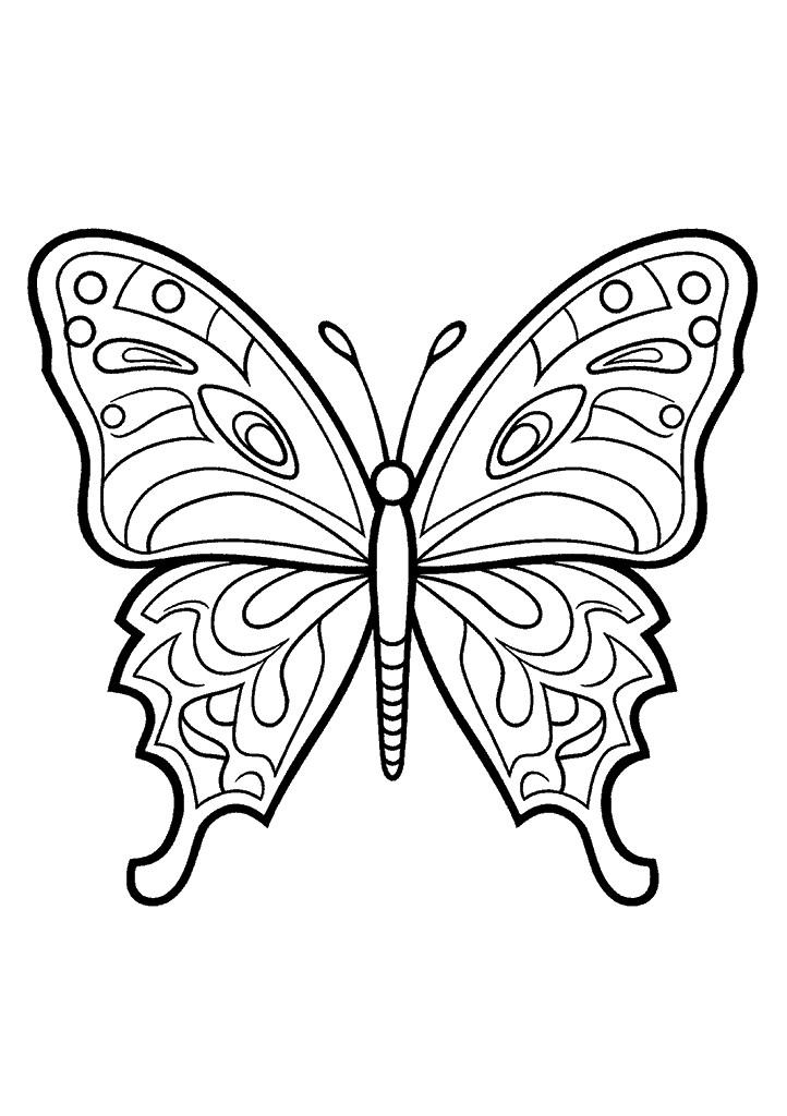 borboleta para colorir