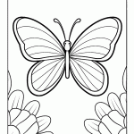 borboleta para colorir