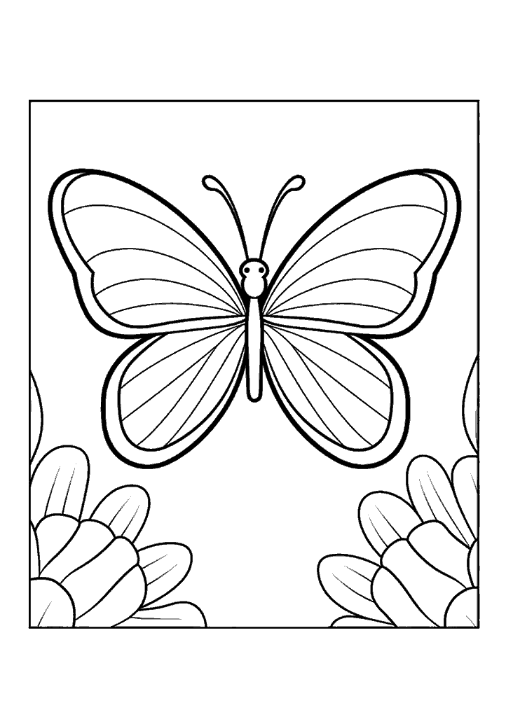 borboleta para colorir