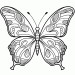 borboleta para colorir
