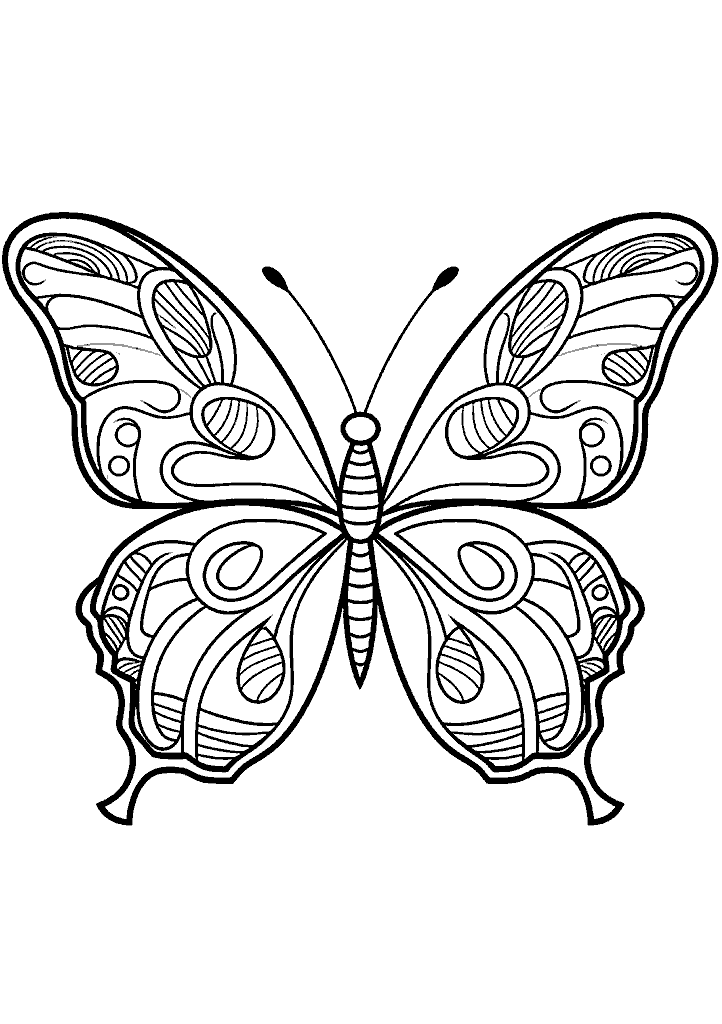 borboleta para colorir