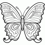 borboleta para colorir