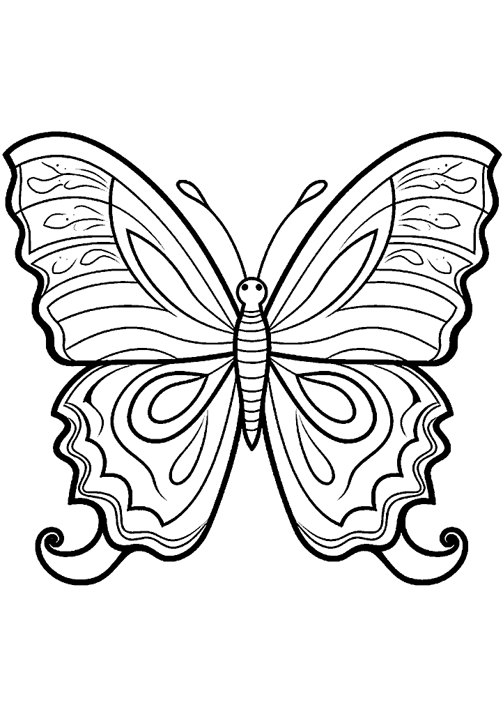 borboleta para colorir