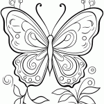 borboleta para colorir