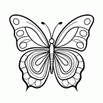 borboleta para colorir