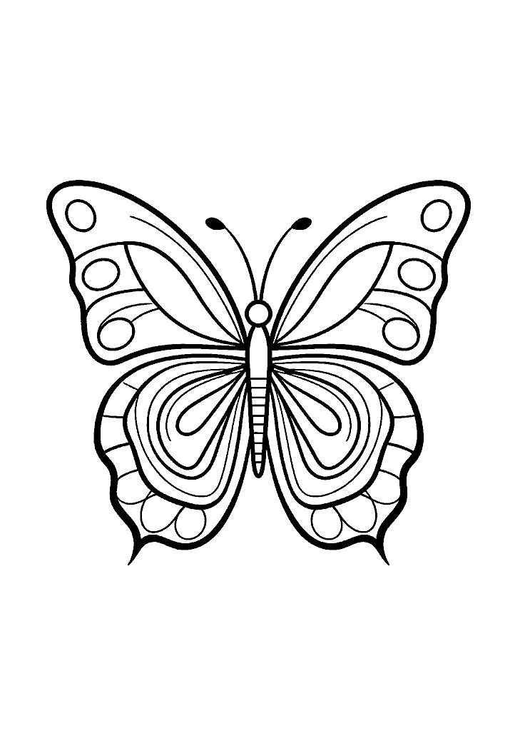 borboleta para colorir