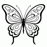 borboleta para colorir