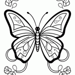 borboleta para colorir