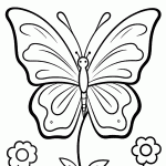 borboleta para colorir