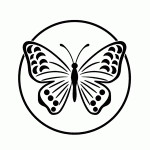 borboleta para colorir