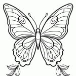 borboleta para colorir