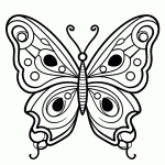 borboleta para colorir