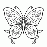borboleta para colorir