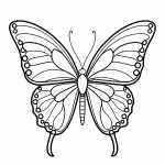 borboleta para colorir