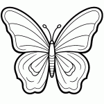 borboleta para colorir