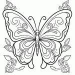 borboleta para colorir