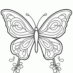 borboleta para colorir