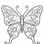 borboleta para colorir