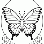 borboleta para colorir