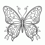 borboleta para colorir