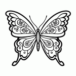 borboleta para colorir