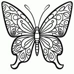 borboleta para colorir