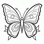 borboleta para colorir