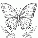 borboleta para colorir