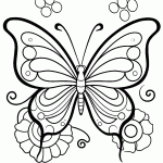 borboleta para colorir